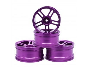 Rad 1/10th Drift Wheels – Aluminum 2 Line Style 4pc Set
